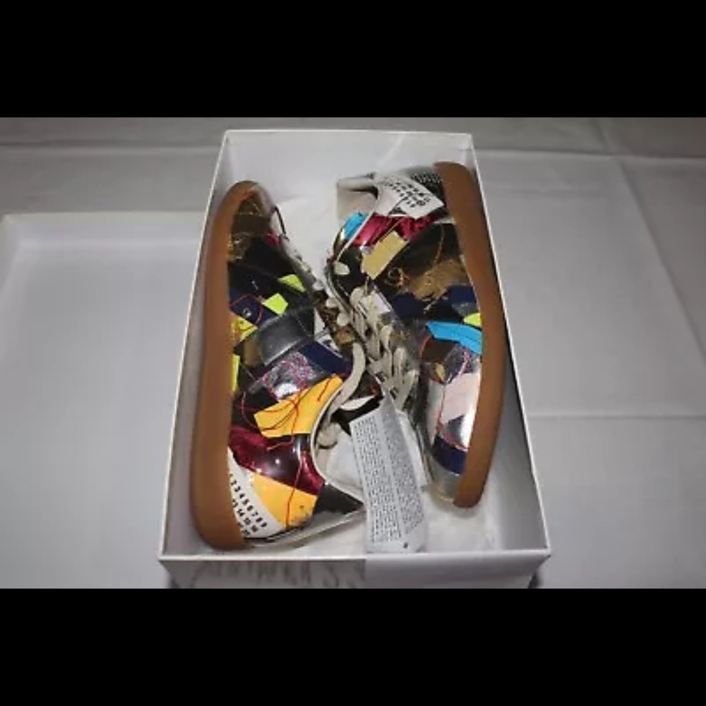 100% AUTHENTIC LNIB MAISON MARGIELA REPLICA PATCHWORK PVC PRINTED  SIZE EU42